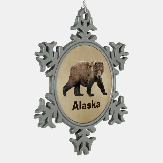 Ornement Flocon De Neige Cook bear (Gauche)