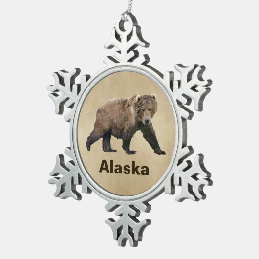 Ornement Flocon De Neige Cook bear (Vue impression)