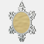 Ornement Flocon De Neige Cool Sandy Beach Look (Vue impression)