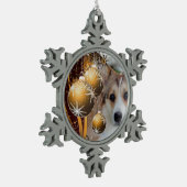Ornement Flocon De Neige Corgi de sable de Noël (Gauche)