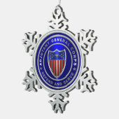 Ornement Flocon De Neige Corps du général adjoint AG (Vue impression)