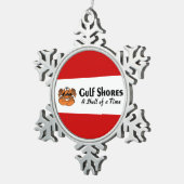 Ornement Flocon De Neige Côte du Golfe Crabe de l'Alabama (Vue impression)