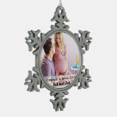 Ornement Flocon De Neige Couple attendu (Gauche)