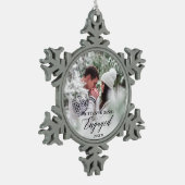 Ornement Flocon De Neige Couple photo de calligraphie moderne (Gauche)