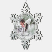 Ornement Flocon De Neige Couple photo de calligraphie moderne (Vue impression)