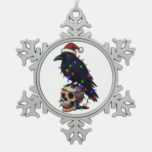 Ornement Flocon De Neige Couronne de Noël Chapeau de Père Noël Lumières de