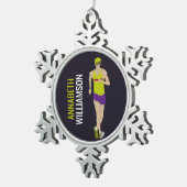 Ornement Flocon De Neige Course (Vue impression)