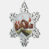 Ornement Flocon De Neige Course d'obstacles SUPÉRIEURE (Vue impression)