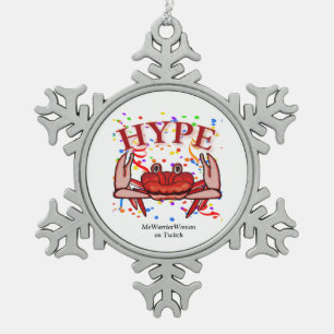 Ornement Flocon De Neige Crab Hype, MeWarriorWoman sur Twitch