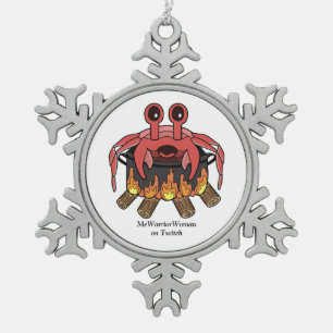 Ornement Flocon De Neige Crabe en pot, MeWarriorWoman sur Twitch