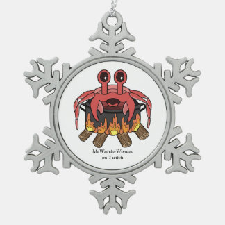 Ornement Flocon De Neige Crabe en pot, MeWarriorWoman sur Twitch