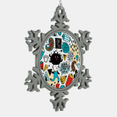 Ornement Flocon De Neige Crazy head (Gauche)