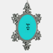 Ornement Flocon De Neige Create Your Own cyan (Gauche)
