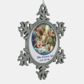 Ornement Flocon De Neige Crèche de Noël (Gauche)