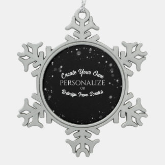 Ornement Flocon De Neige Créer une personnalisation personnalisée