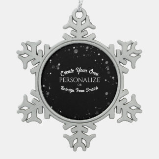 Ornement Flocon De Neige Créer une personnalisation personnalisée