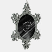 Ornement Flocon De Neige Créez votre propre (Gauche)