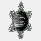 Ornement Flocon De Neige Créez votre propre (Gauche)