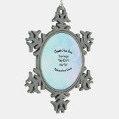 Ornement Flocon De Neige Créez votre propre conception/logo personnalisé (Gauche)