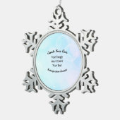 Ornement Flocon De Neige Créez votre propre conception/logo personnalisé (Vue impression)