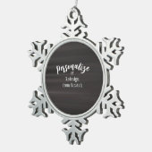 Ornement Flocon De Neige Créez votre propre conception personnalisée (Vue impression)