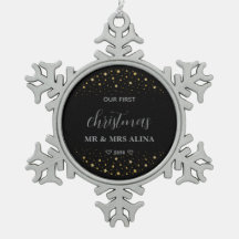 Créez Votre Propre Notre Premier Noël Mariés