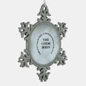 Ornement Flocon De Neige Créez votre propre personnalisation (Gauche)