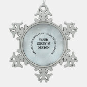 Ornement Flocon De Neige Créez votre propre personnalisation (Devant)