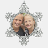 Ornement Flocon De Neige Créez votre propre photo (Devant)