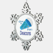 Ornement Flocon De Neige Criez pour les diacres (Vue impression)