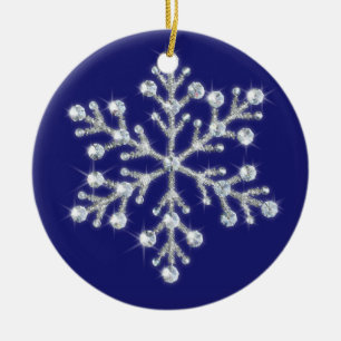 Ornement Flocon de Neige Cristallin