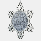 Ornement Flocon De Neige Cristaux de givre de glace Texture (Vue impression)