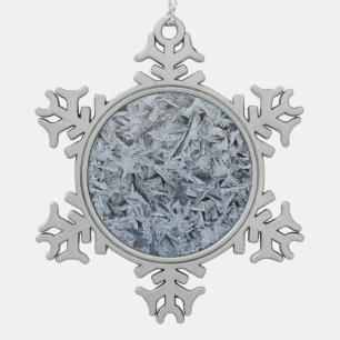 Ornement Flocon De Neige Cristaux de givre de glace Texture