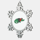 Ornement Flocon De Neige Crocodile de Vampire (Vue impression)