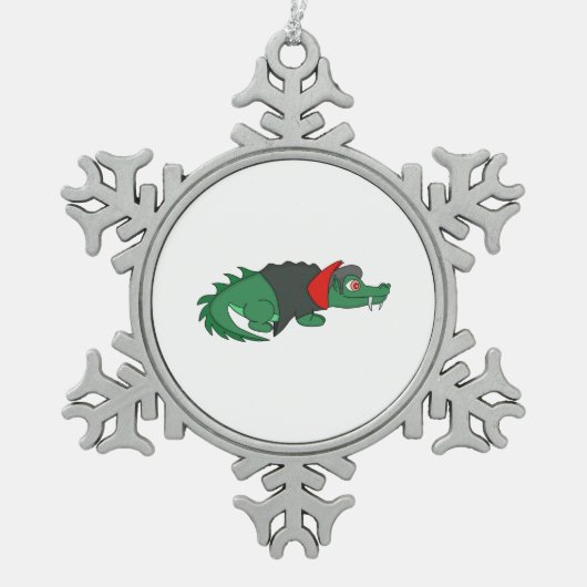 Ornement Flocon De Neige Crocodile de Vampire (Devant)
