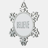 Ornement Flocon De Neige Croire minimaliste (Vue impression)