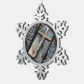 Ornement Flocon De Neige Croix de protection (Vue impression)