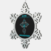 Ornement Flocon De Neige Cross/Awareness...POTS (Vue impression)