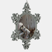 Ornement Flocon De Neige Curly Birch Bark Tree Rustic (Gauche)