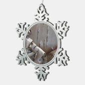 Ornement Flocon De Neige Curly Birch Bark Tree Rustic (Vue impression)