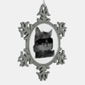 Ornement Flocon De Neige cute cat (Gauche)