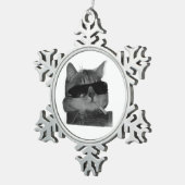 Ornement Flocon De Neige cute cat (Vue impression)
