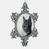 Ornement Flocon De Neige Cute chat (Gauche)