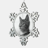 Ornement Flocon De Neige Cute chat (Vue impression)
