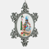 Ornement Flocon De Neige Cute Raccoon Chef Cuisson pour Noël (Gauche)