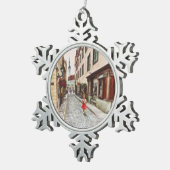 Ornement Flocon De Neige Dame à Tallinn Estonie (Vue impression)