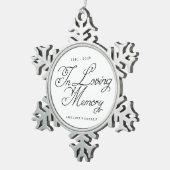 Ornement Flocon De Neige Dans Love Mémoire Ornament Garde (Vue impression)