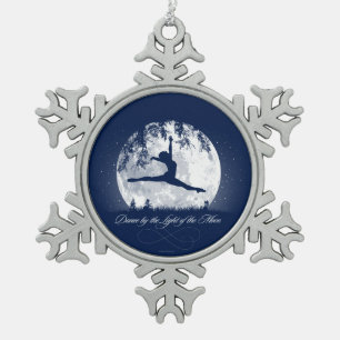 Ornement Flocon De Neige Danse de la lune