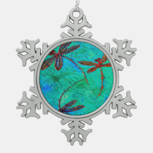 Ornement Flocon De Neige Danse Dragonfly