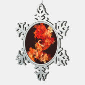 Ornement Flocon De Neige Danse Feux d'artifice Art Abstrait (Vue impression)